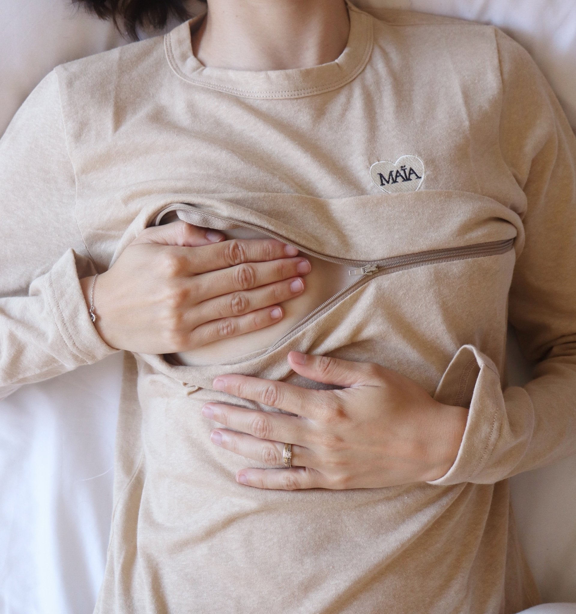 T-shirt d’allaitement | Haut de pyjama MAÏA | - MAÏA