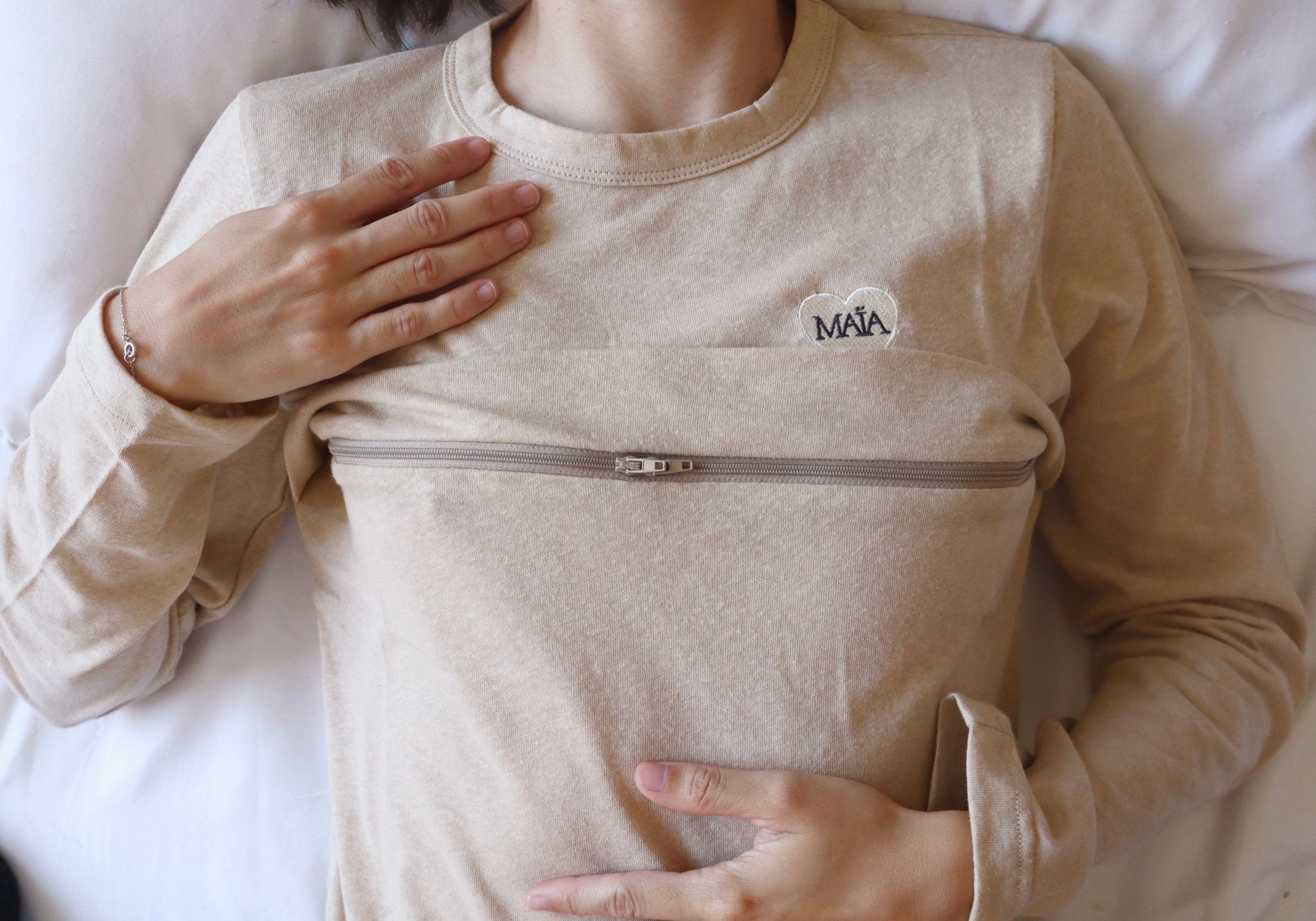 T-shirt d’allaitement | Haut de pyjama MAÏA | - MAÏA